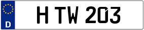 Trailer License Plate